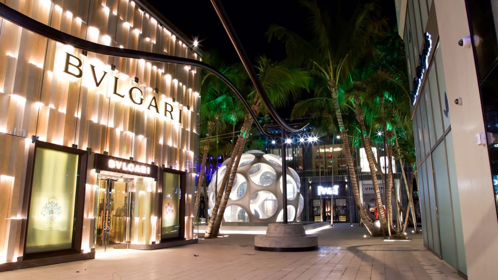 Bulgari store commercial location Miami
