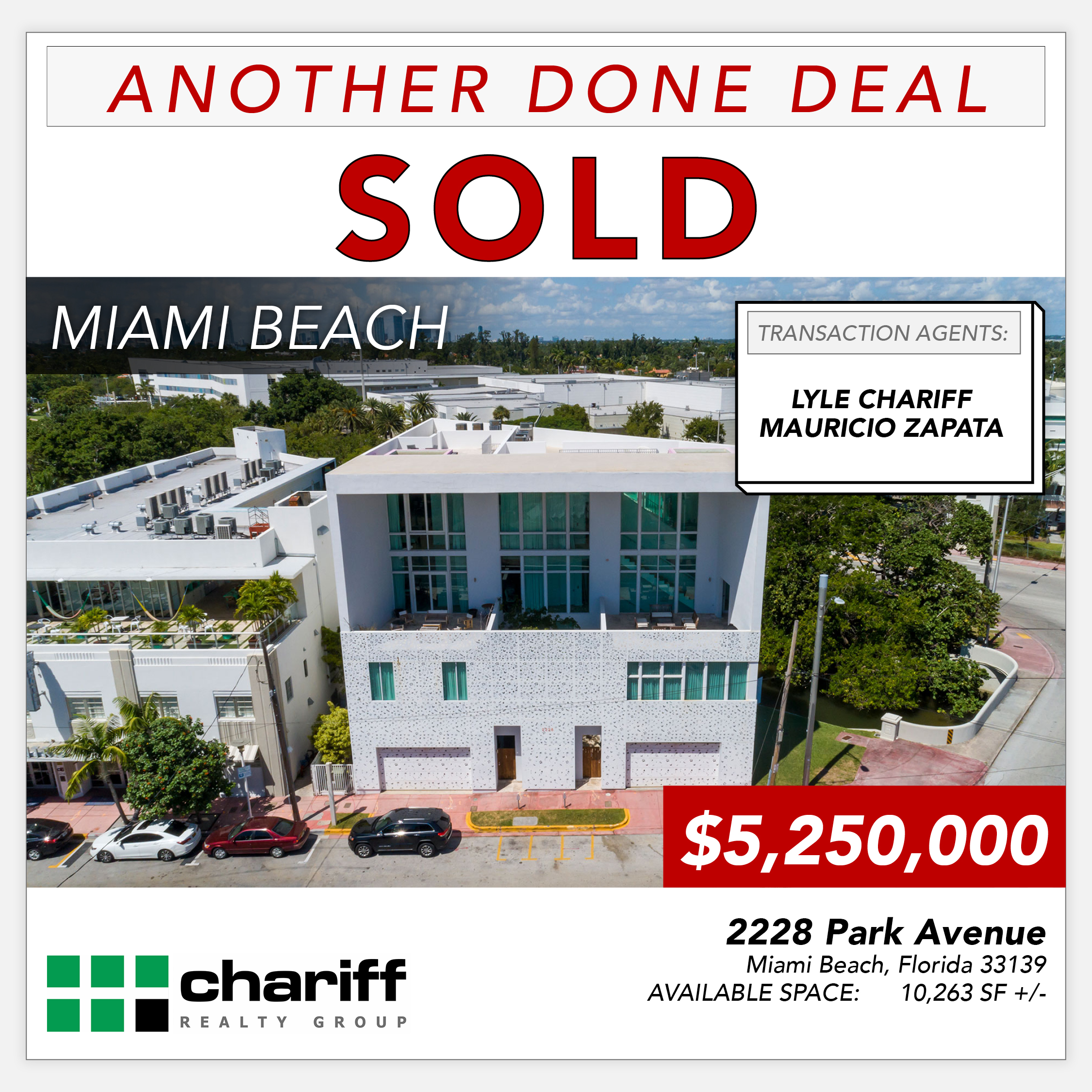 2228 Park Avenue- Another Done Deal-Sold-Wynwood-Miami Beach-Florida-33139-Chariff Realty Group