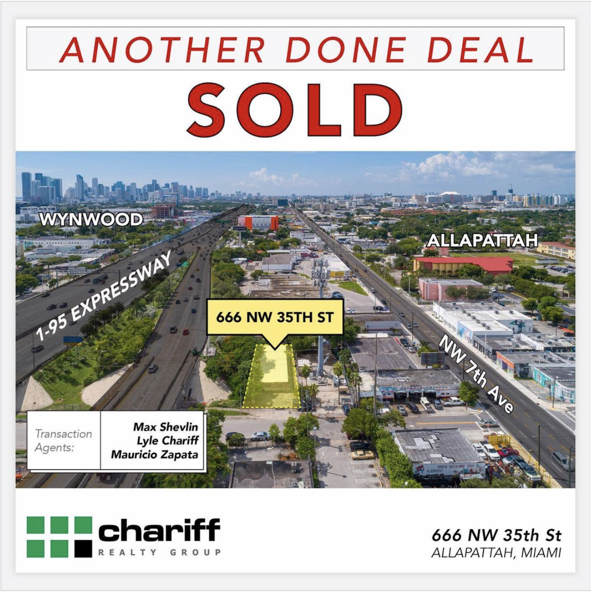 666 NW 35th St - Allapattah - Miami - Florida - Another Done Deal Sold - Chariff Realty Group