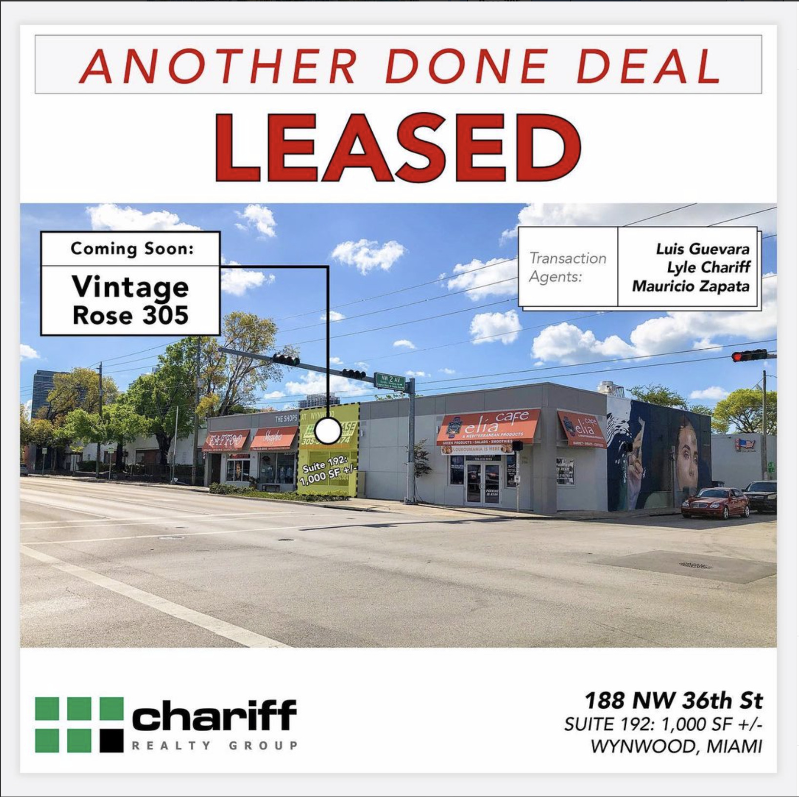 188 NW 36th St - Another Done Deal-Leased-Wynwood-Miami-Florida-33127-Chariff Realty Group