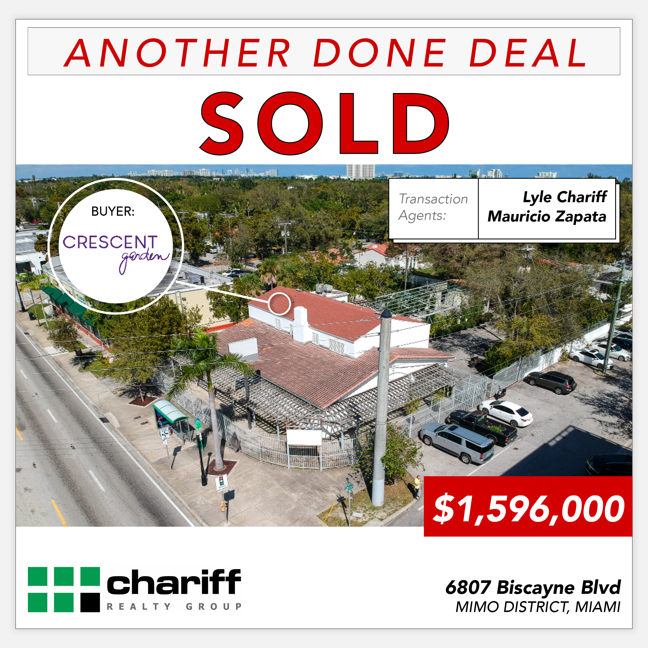 6807 Biscayne Blvd - Another Done Deal-Sold-MiMo District - Miami-Florida -33138 -Chariff Realty Group