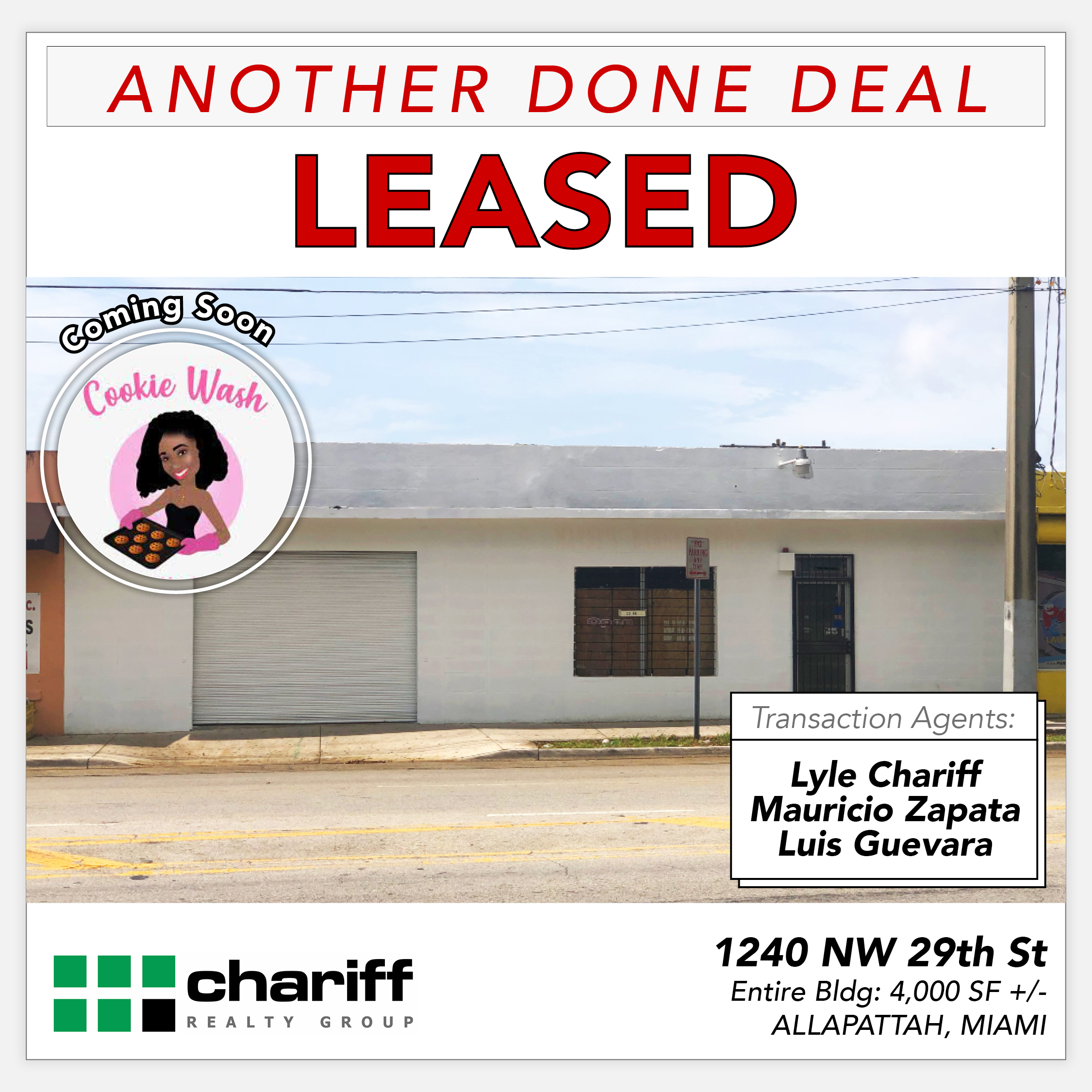 1240 NW 29th St - Another Done Deal- Leased- Allapattah -Miami-Florida-33142-Chariff Realty Group
