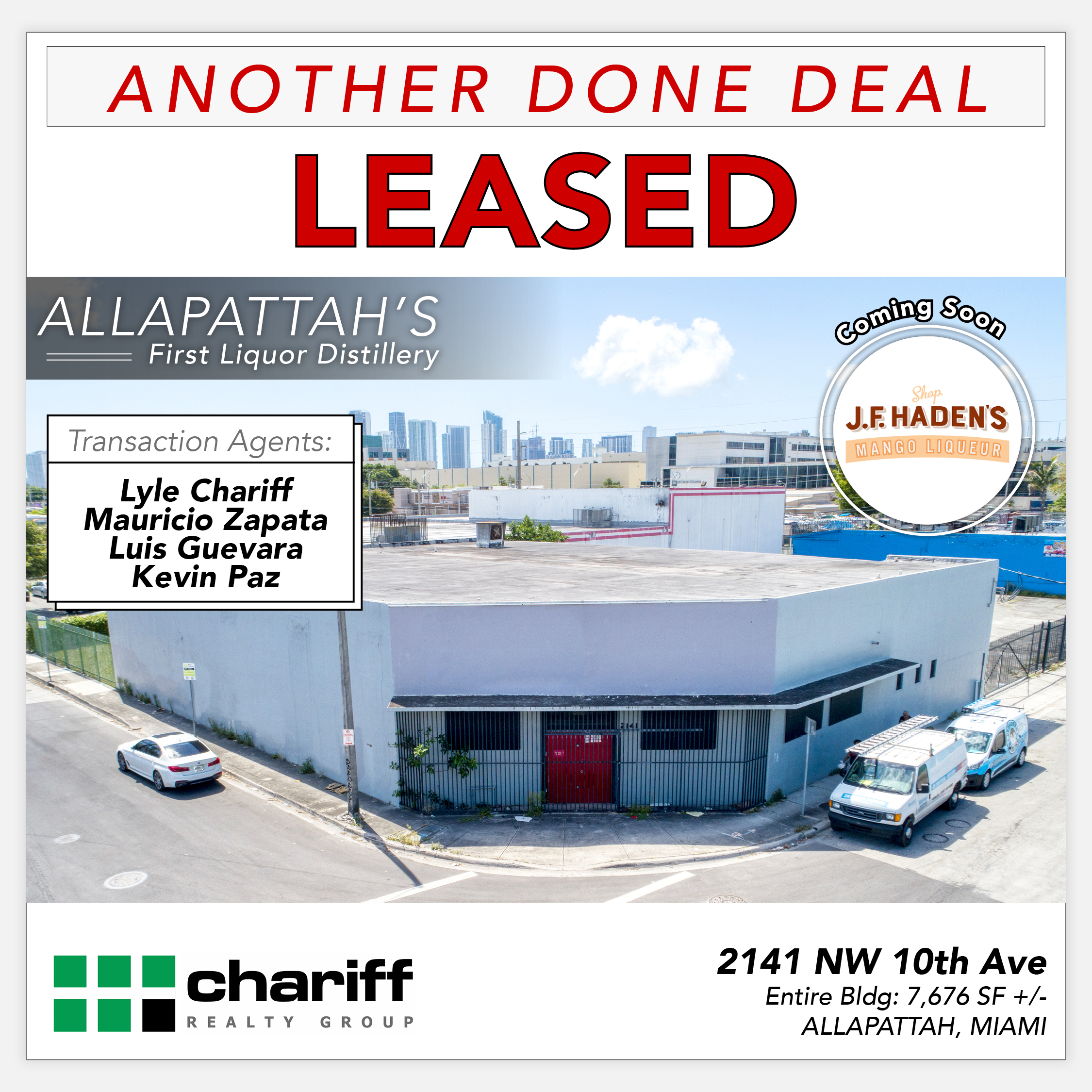 2141 NW 10th Ave - Another Done Deal- Leased - Allapattah -Miami-Florida-33142-Chariff Realty Group