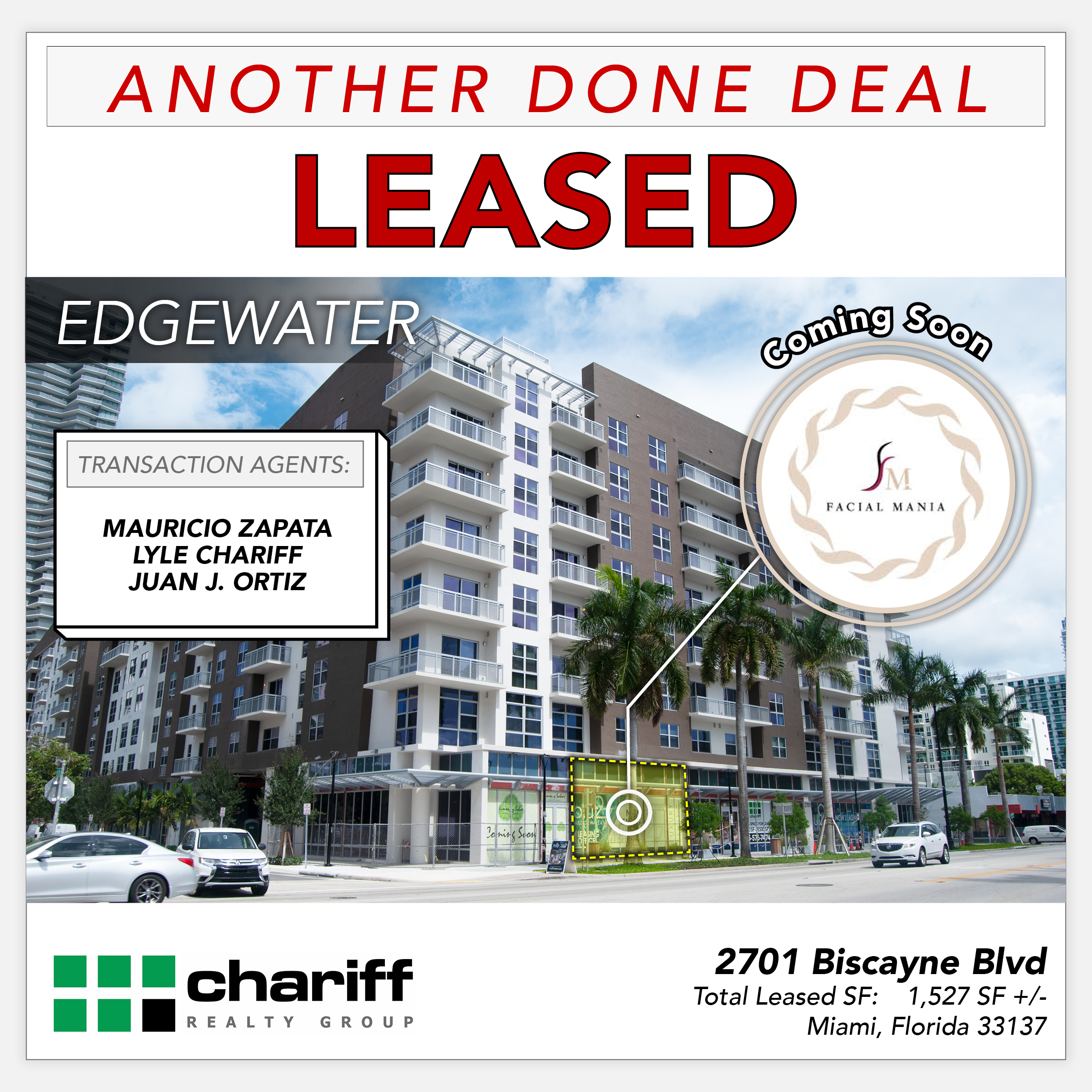2701 Biscayne Blvd 2- Another Done Deal - Leased - Edgewater - Miami-Florida-33137-Chariff Realty Group