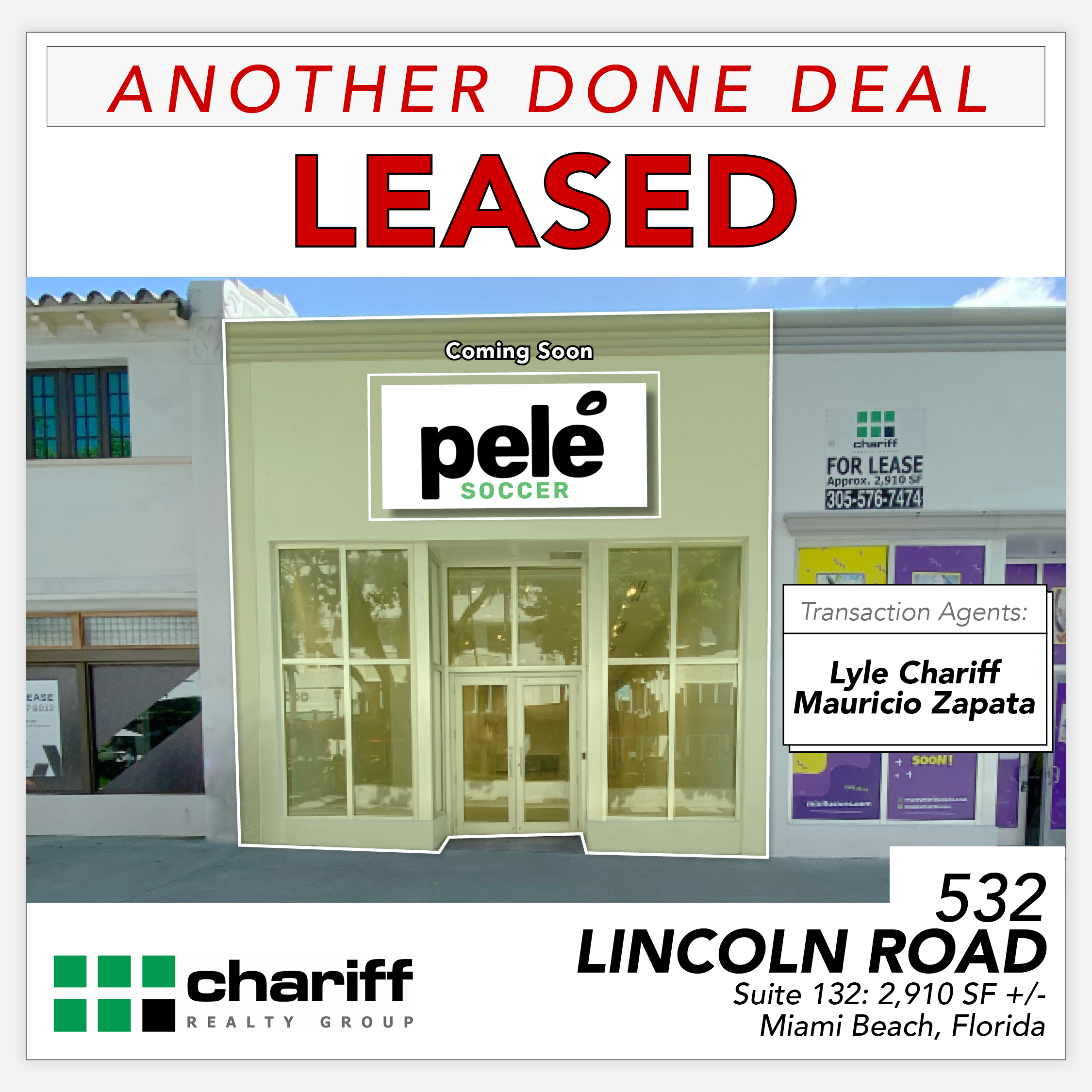 532 Lincoln Road - Another Done Deal-Sold- Lincoln Road Mall -Miami Beach -Florida-33139-Chariff Realty Group