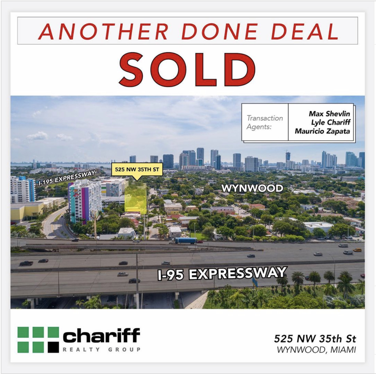 525 NW 35th St - Allapattah - Miami - Florida - Another Done Deal Sold - Chariff Realty Group