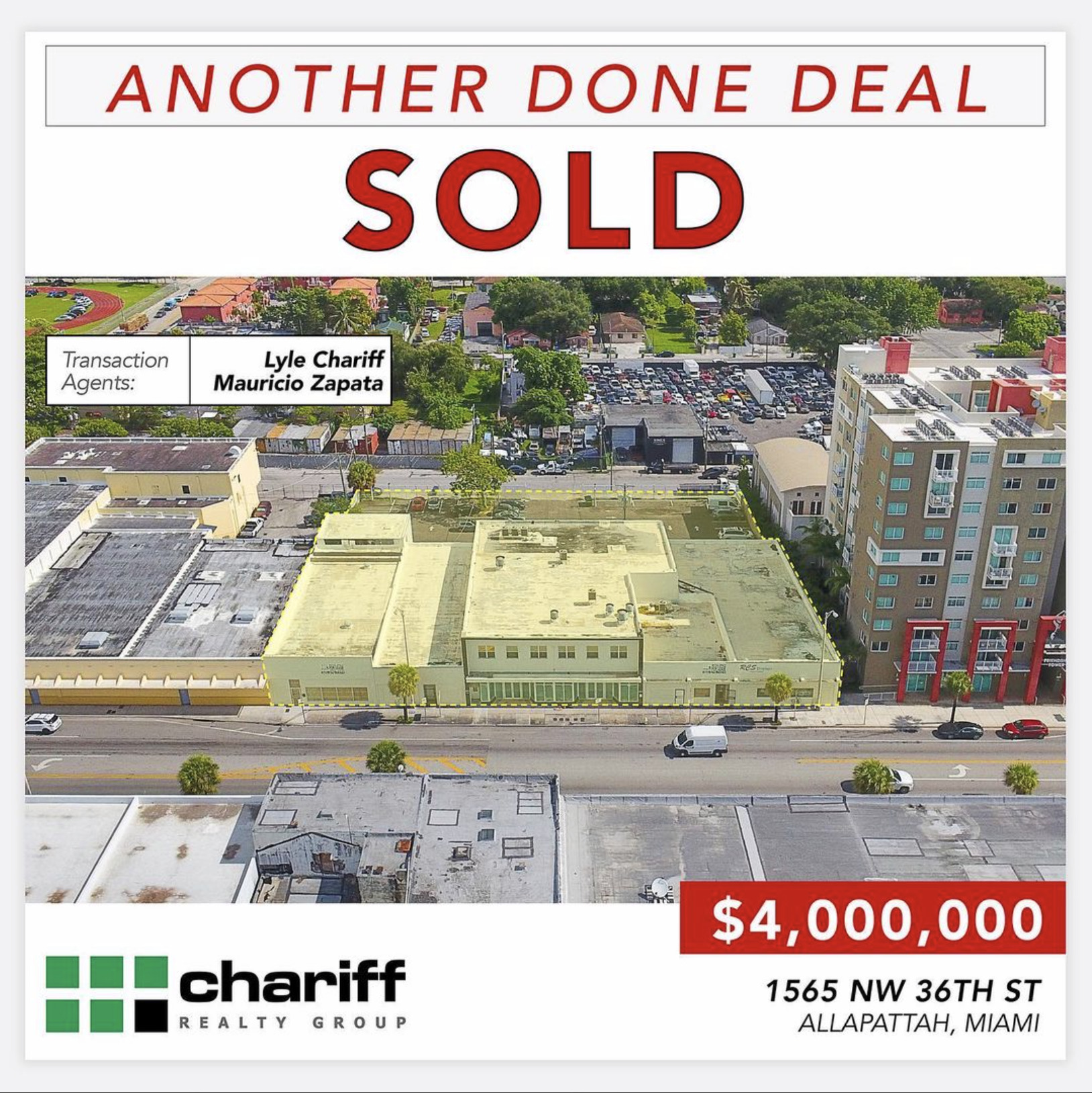 1565 NW 36th St - Another Done Deal - Miami - Allapatah - Sold - Chariff Realty Group