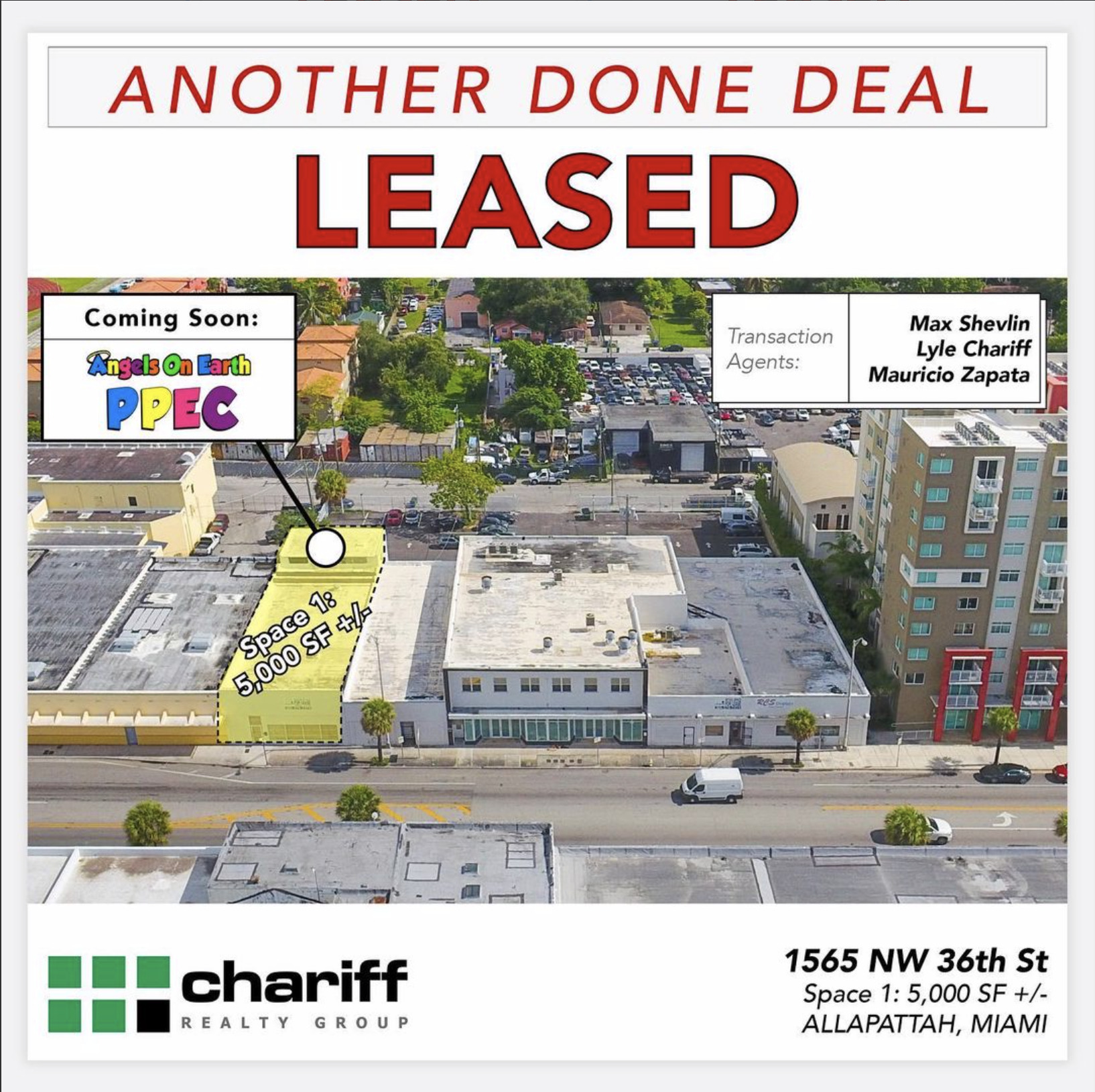 1565 NW 36th St - Another Done Deal - Miami - Allapatah - Leased - Chariff Realty Group