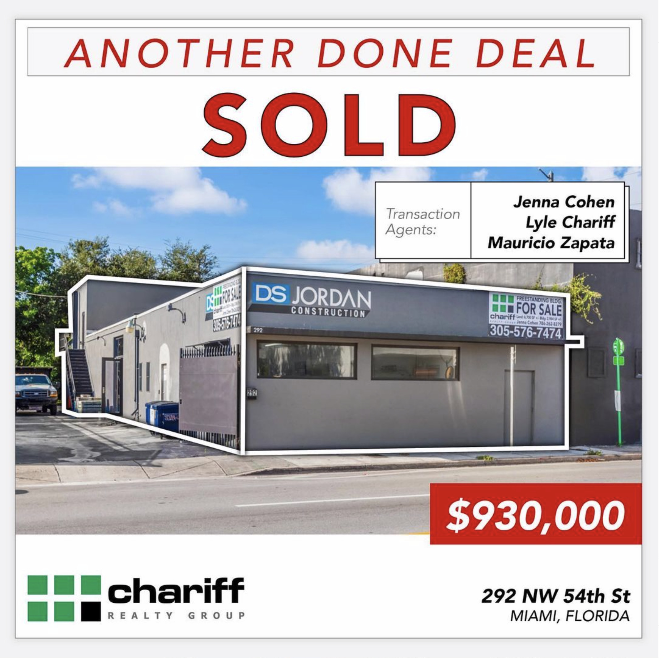 292 NW 54th St - Another Done Deal- Leased -Wynwood-Miami-Florida-33127-Chariff Realty Group