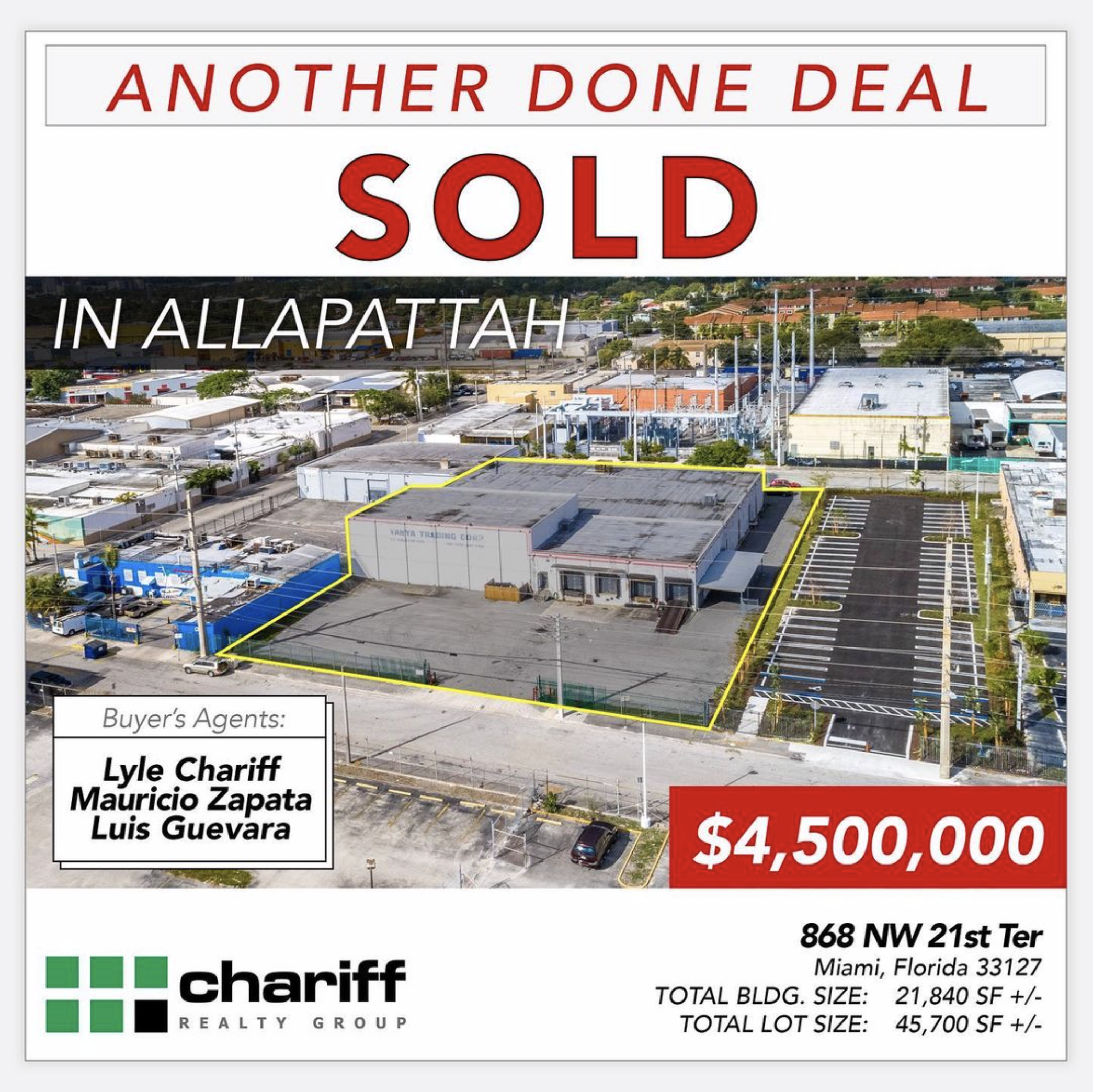 868 NW 21st Ter - Another Done Deal-Sold-Allapattah-Miami-Florida-33127-Chariff Realty Group