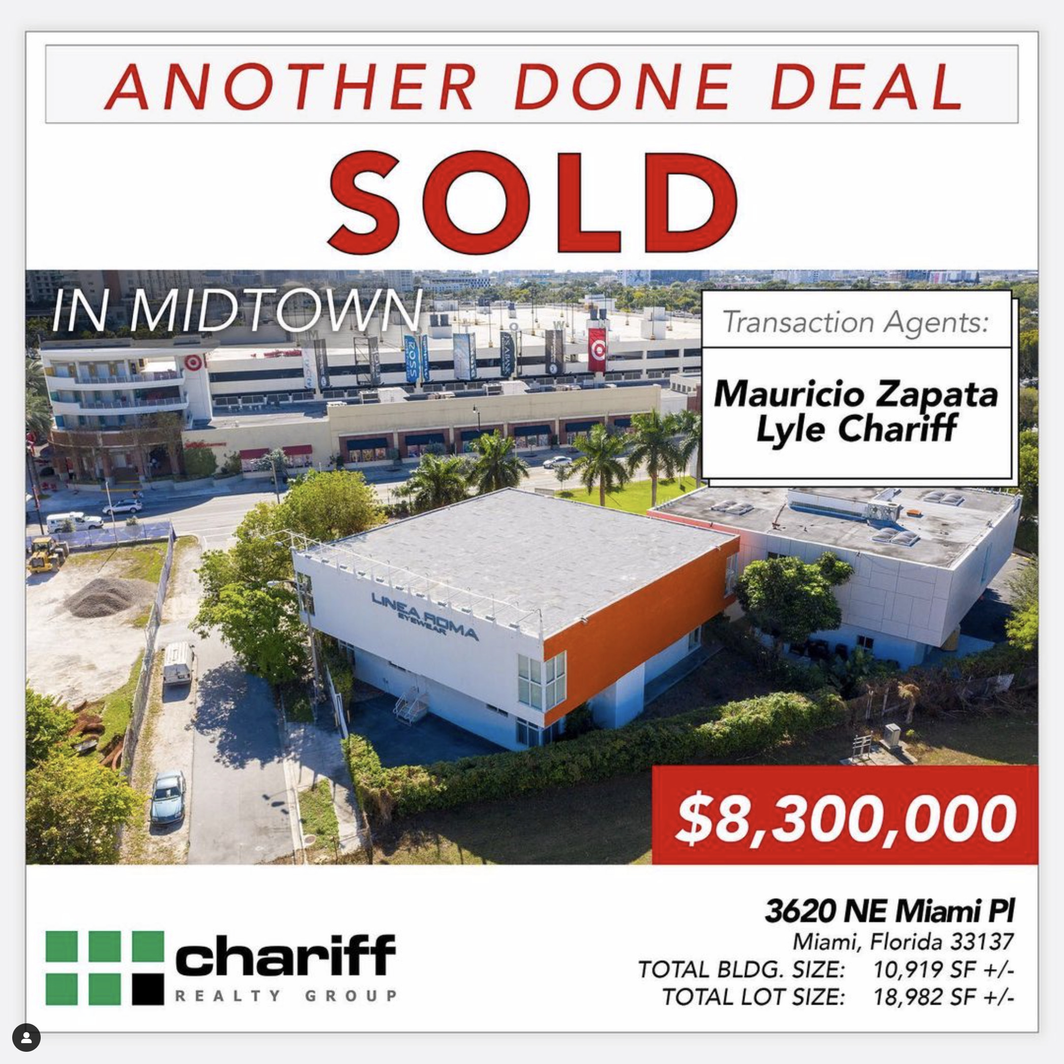 3650 N Miami Ave - Another Done Deal - Sold -Miami Design District Miami-Florida-33137-Chariff Realty Group