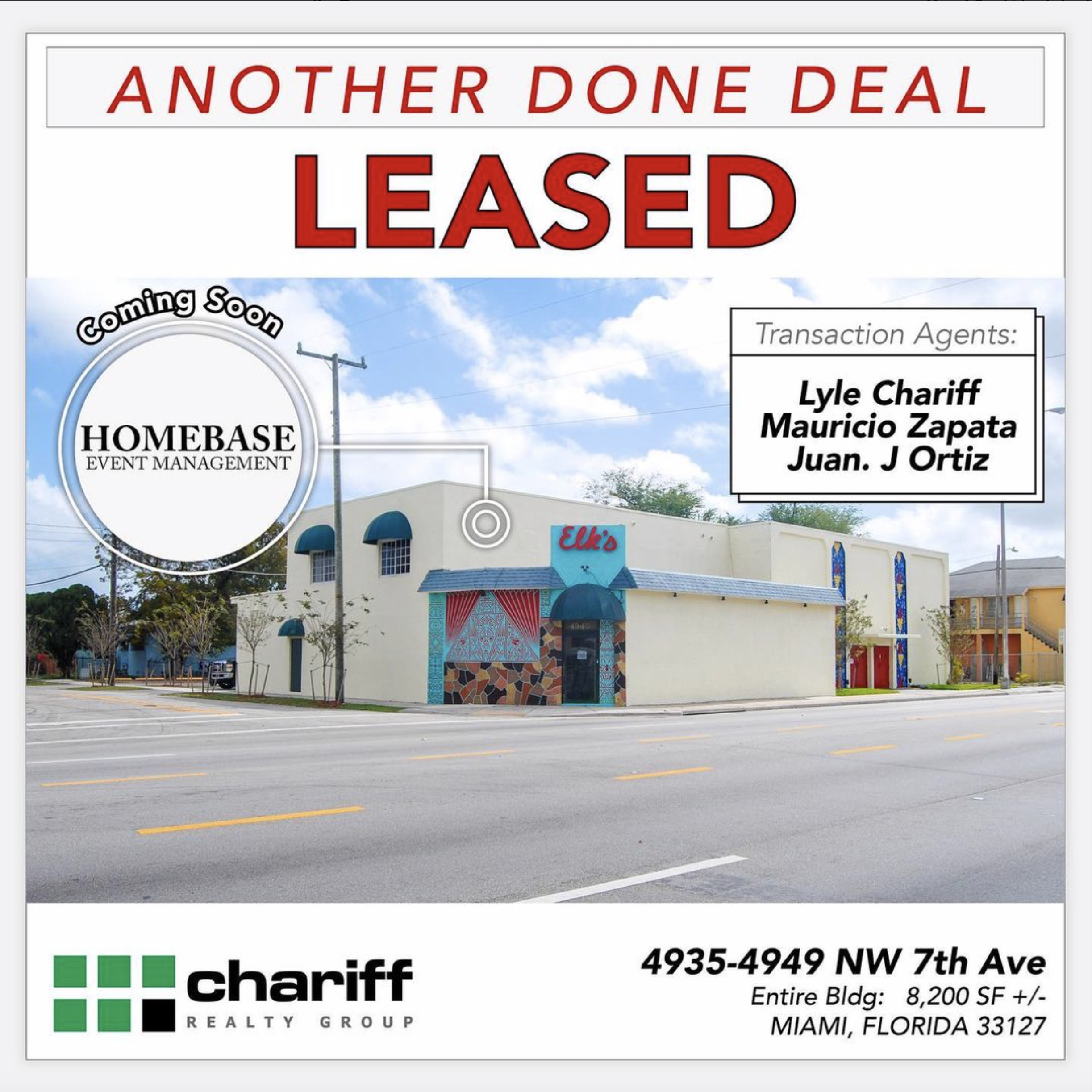 4935 NW 7th Ave Another Done Deal Leased - Chariff Realty Group Miami