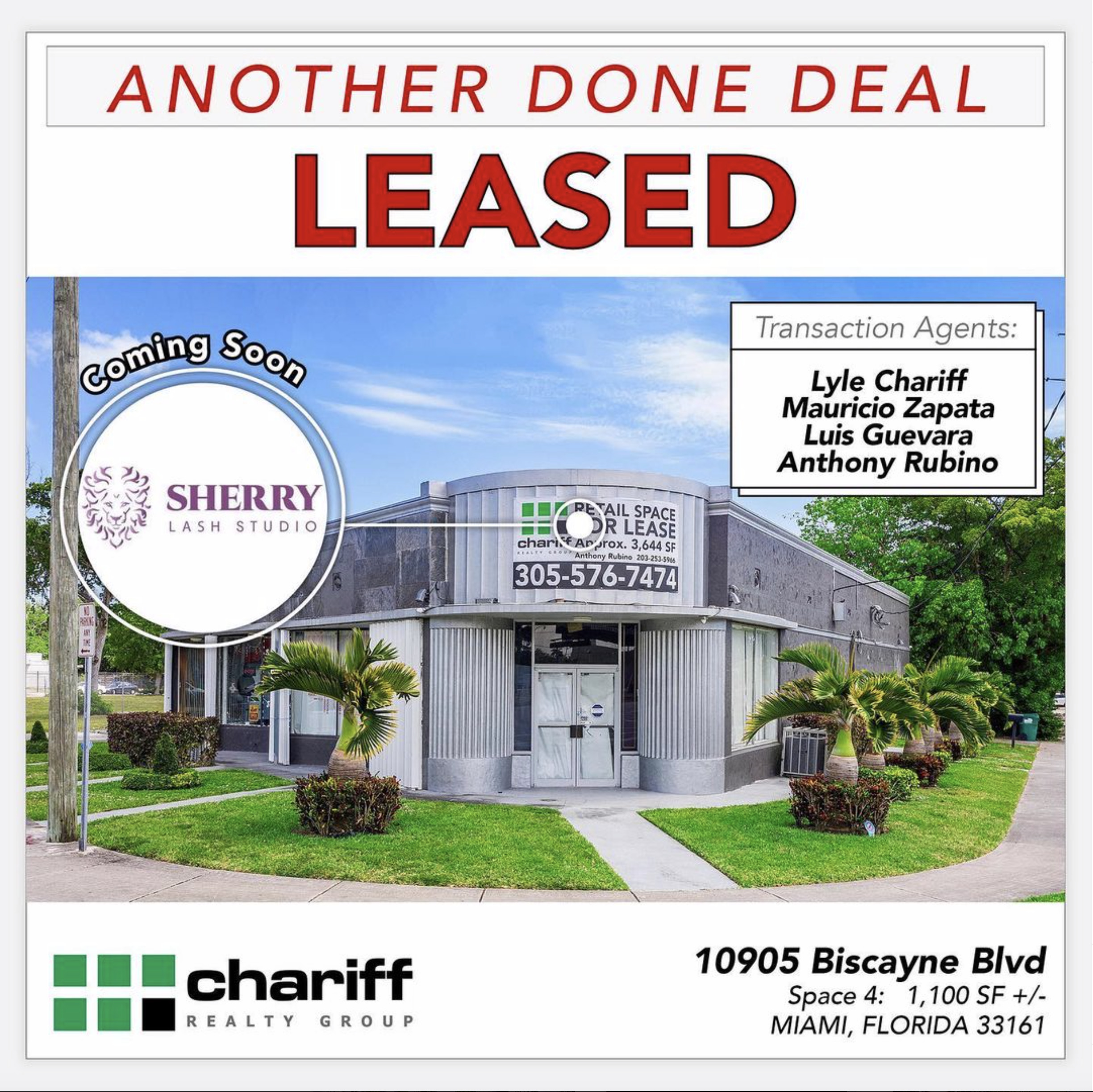 10905 Biscayne Blvd - Miami Florida - 33161 - Another Done Deal - Chariff Realty Group