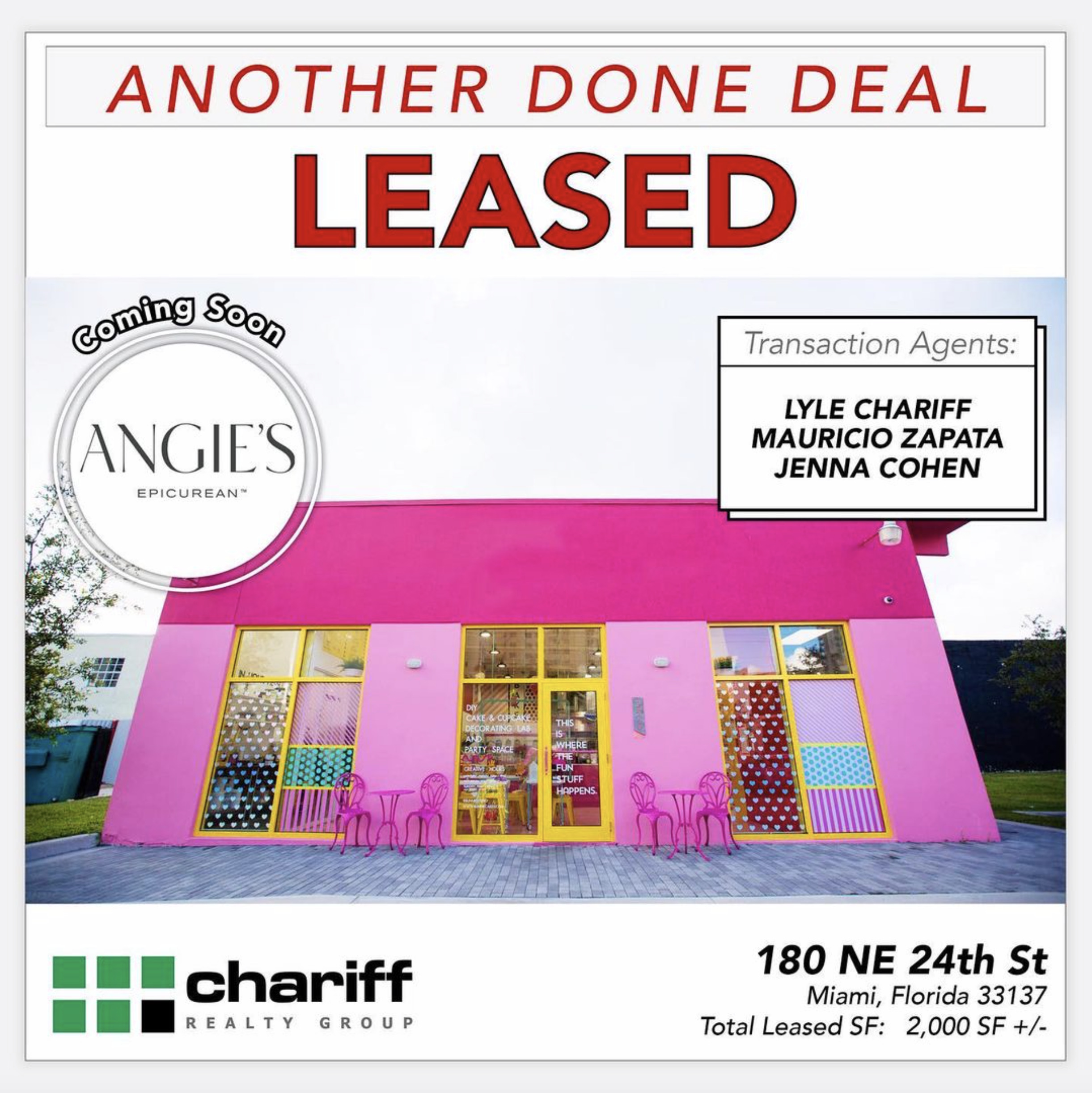 180 NE 24th St - Another Done Deal - Leased - Edgewater - Miami-Florida-33137-Chariff Realty Group