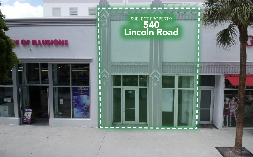 540 Lincoln Road, Miami Beach, FL 33139, ,Retail,For Lease,Lincoln Road ,1306