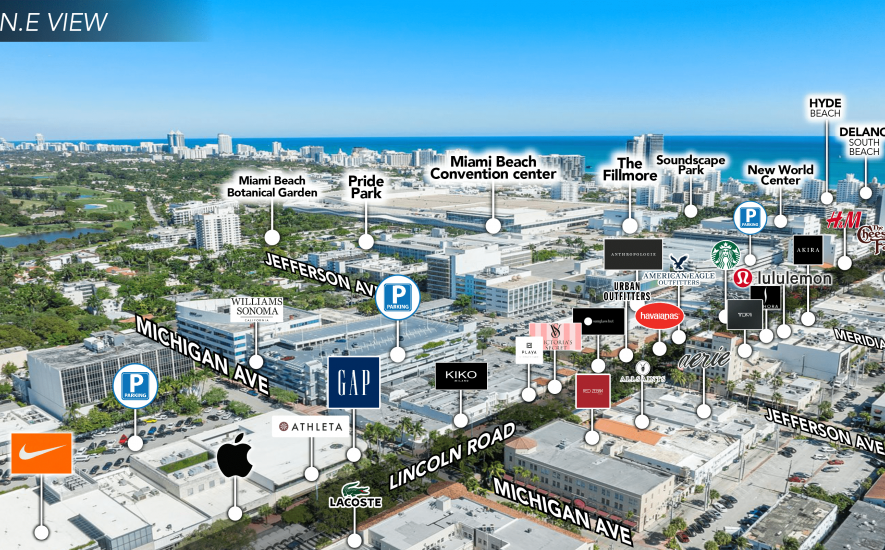 540 Lincoln Road, Miami Beach, FL 33139, ,Retail,For Lease,Lincoln Road ,1306