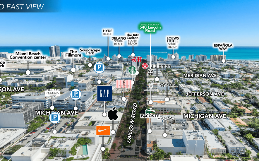 540 Lincoln Road, Miami Beach, FL 33139, ,Retail,For Lease,Lincoln Road ,1306